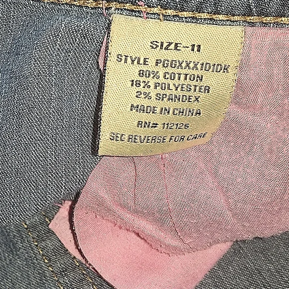 Y2K C. Pink Medium Wash Denim Jeans Size 11 Contrast Stitch - Picture 7 of 16